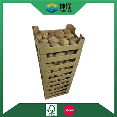 علب البطاطس الكرتونية