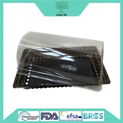 صندوق كيك على شكل قوس بلاستيكي صديق للبيئة